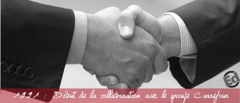 Début de la collaboration avec Carrefour