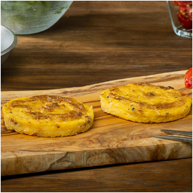 Galette de polenta à la mediterranéene - vente de viande en ligne
